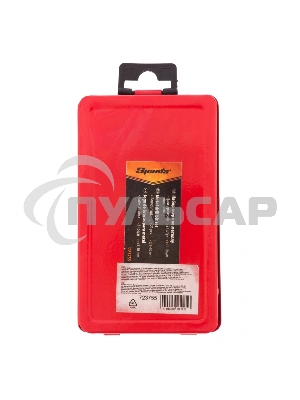 Набор сверл по металлу, 1-10 мм (через 0,5 мм, 3,2, 4,8 мм), HSS, 21шт, мет.бокс, цилин.хв. Sparta