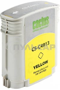 Картридж струйный Cactus CS-C4913 №82 желтый (72 мл) для HP Design Jet 500/800C