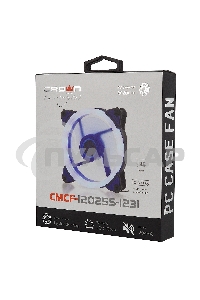 Вентилятор для корпуса Crown CMCF-12025S-1231 черный/синий, 120 мм, 1650 об/мин, 23 дБ, 3 pin