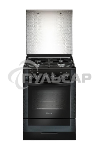 Плита газовая Gefest ПГ 6300-02 0046 черный, конфорок 4 шт, духовка 52 л, 60 см x 85 см x 60 см