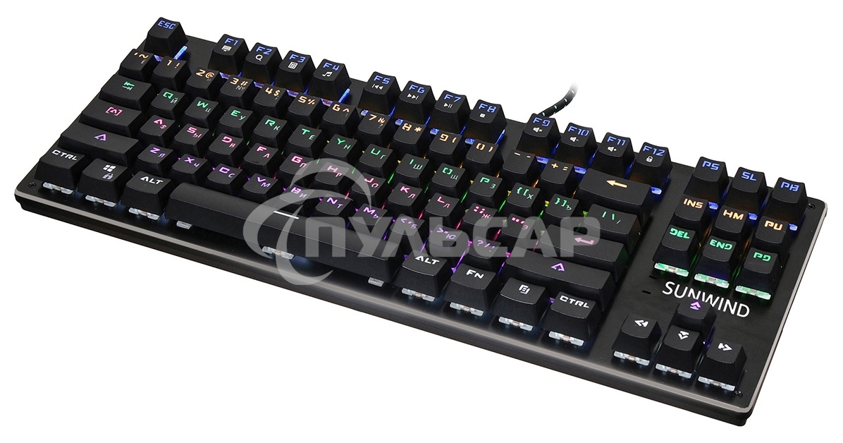 Клавиатура проводная SUNWIND SW-K900G,USB, черный 1422332