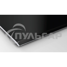 Индукционная варочная панель Bosch PXX875D67E с вытяжкой, черная, ширина 80см, 4 зоны нагрева, которые можно обьединить в две зоны FlexInduction, управление DirectSelect Premium, функции HomeConnect: удаленная диагностика, контроль и мониторинг, функция P