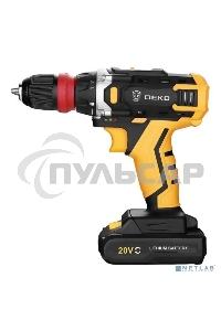 Дрель-шуруповерт Deko DKCD20FU-Li 063-4176, Аккумуляторная, 20В, 1 АКБ