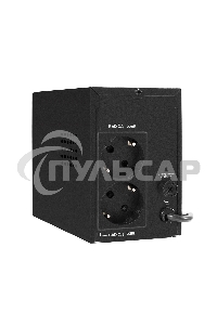 Источник бесперебойного питания ExeGate Power Smart ULB-500.LCD.AVR.2SH 500VA/300W, LCD, AVR, 2*Schuko, металлический корпус, черный