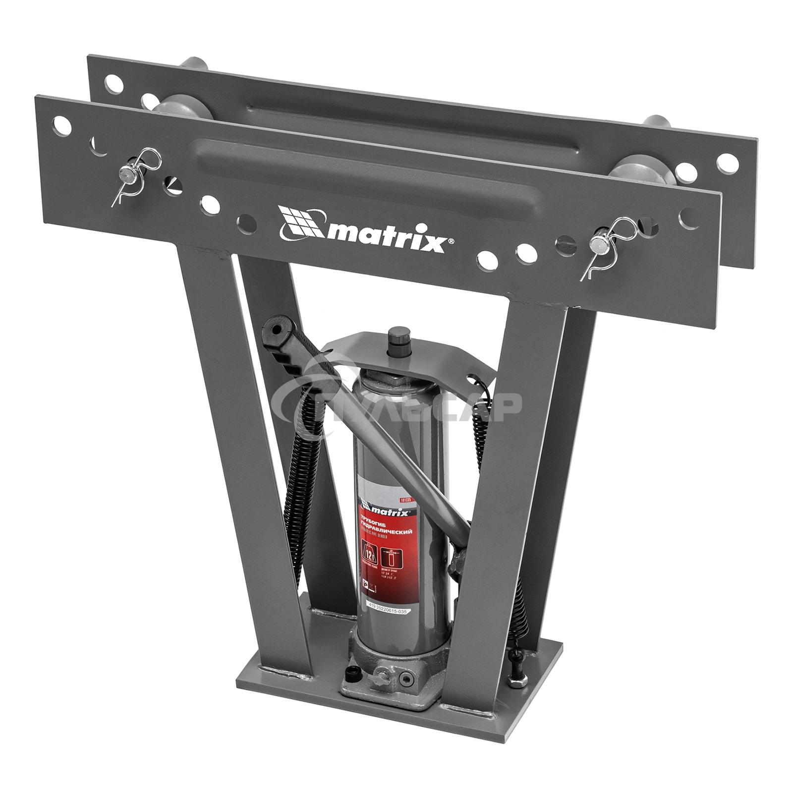 Трубогиб Matrix гидравлический 1/2''–2'' 12 т в комплекте с башмаками