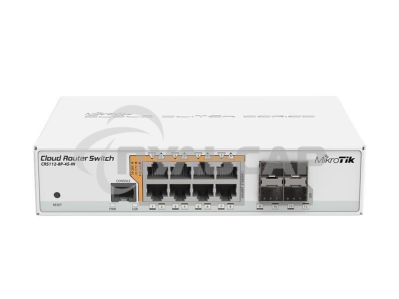 Маршрутизатор 8PORT 1000M 4SFP CRS112-8P-4S-IN MIKROTIK