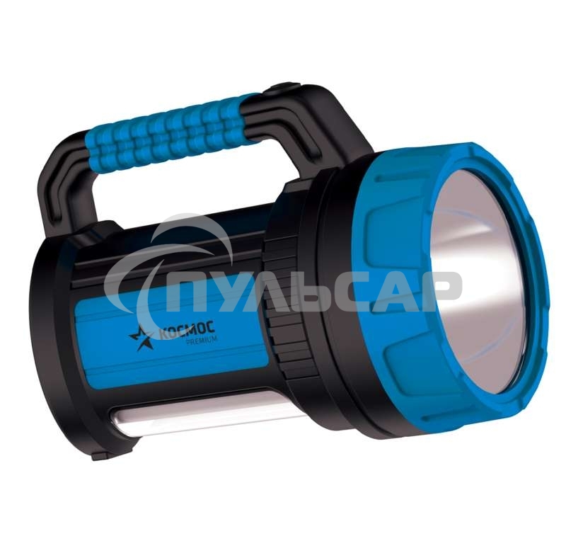 Фонарь светодиодный аккум. KOSMOS premium 7W LED зарядное устройство 220/12В USB зарядка телефона Космос KOSACCU9107WUSB