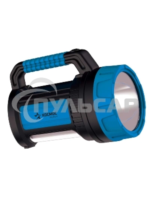 Фонарь светодиодный аккум. KOSMOS premium 7W LED зарядное устройство 220/12В USB зарядка телефона Космос KOSACCU9107WUSB