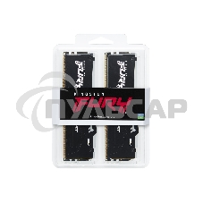 Оперативная память Kingston Fury Beast, DDR5, 16Gb (2x8Gb), 5600MHz, CL40, DIMM, с радиаторами, RGB, черный