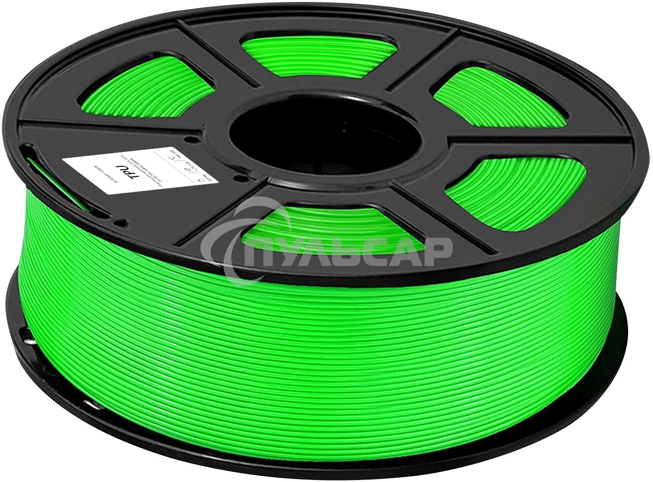 Пластик для принтера 3D Cactus CS-3D-TPU-0.8KG-GREEN TPU d1.75мм 0.8кг 1цв.