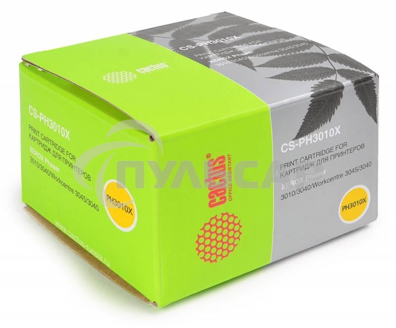 Картридж лазерный Cactus CS-PH3010X (106R02183) черный (2300 стр.) для Xerox Phaser 3010/ WorkCentre 3045