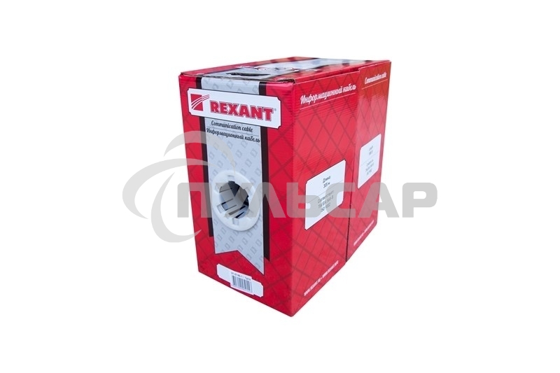 Кабель витая пара Rexant FTP 4PR 24AWG, CAT5e наружный (OUTDOOR) (бухта 305м) (в коробке)