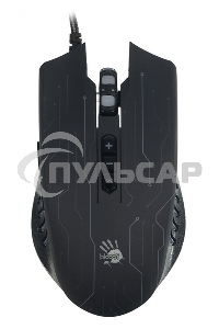 Мышь проводная A4Tech Bloody Q82 черный, 3200 dpi, USB, кнопки - 8