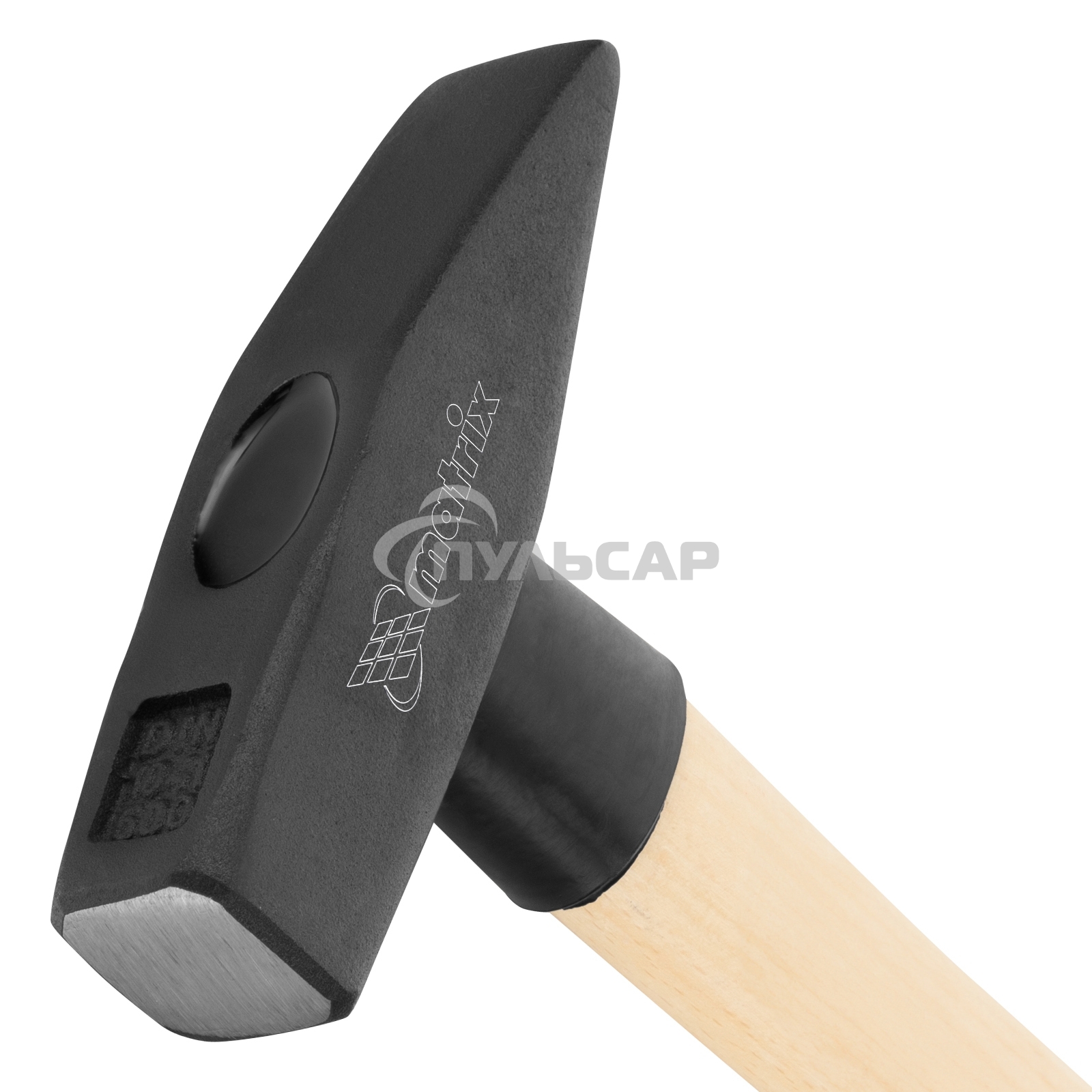 Молоток Matrix слесарный 500г квадратный боек деревянная рукоятка