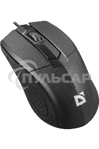 Мышь проводная Defender Optimum MB-270 черный, 1000 dpi, USB, кнопки - 3