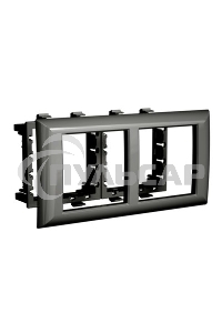 Рамка-суппорт 4мод. Avanti для In-liner Front черный ДКС 4402914