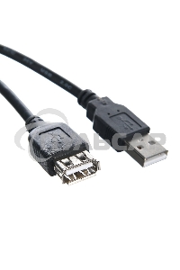 Кабель удлинительный TELECOM USB2.0 <Am-->Af> 1,5 м черный <TUS6990-1.5M>
