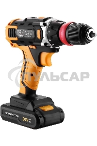 Дрель-шуруповерт Deko DKCD20FU-Li 063-4176, Аккумуляторная, 20В, 1 АКБ