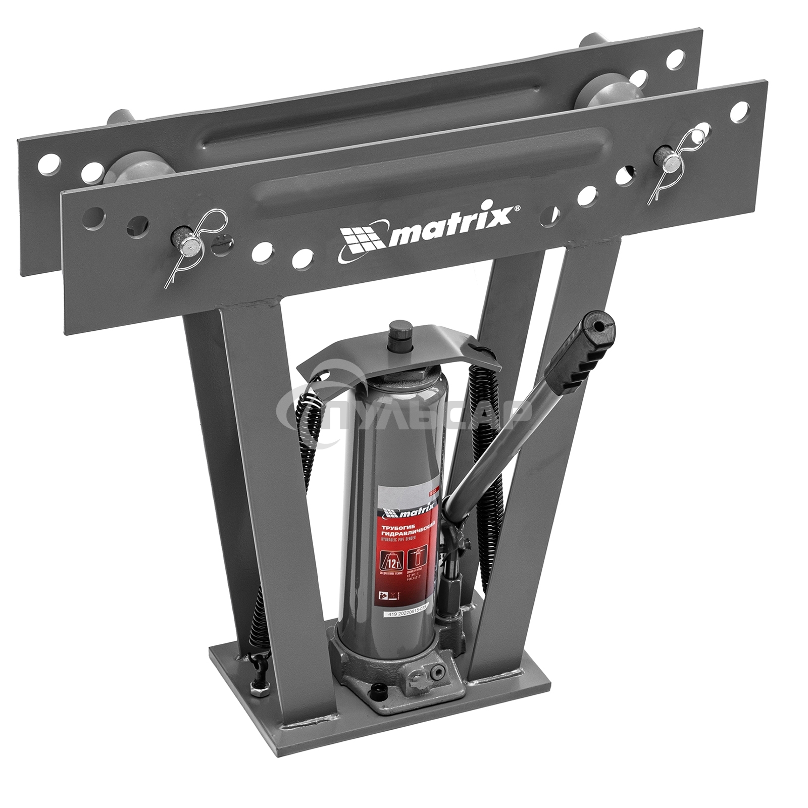 Трубогиб Matrix гидравлический 1/2''–2'' 12 т в комплекте с башмаками