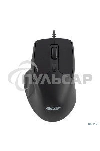 Мышь проводная Acer OMW130 черный, 3600 dpi, USB, кнопки - 6
