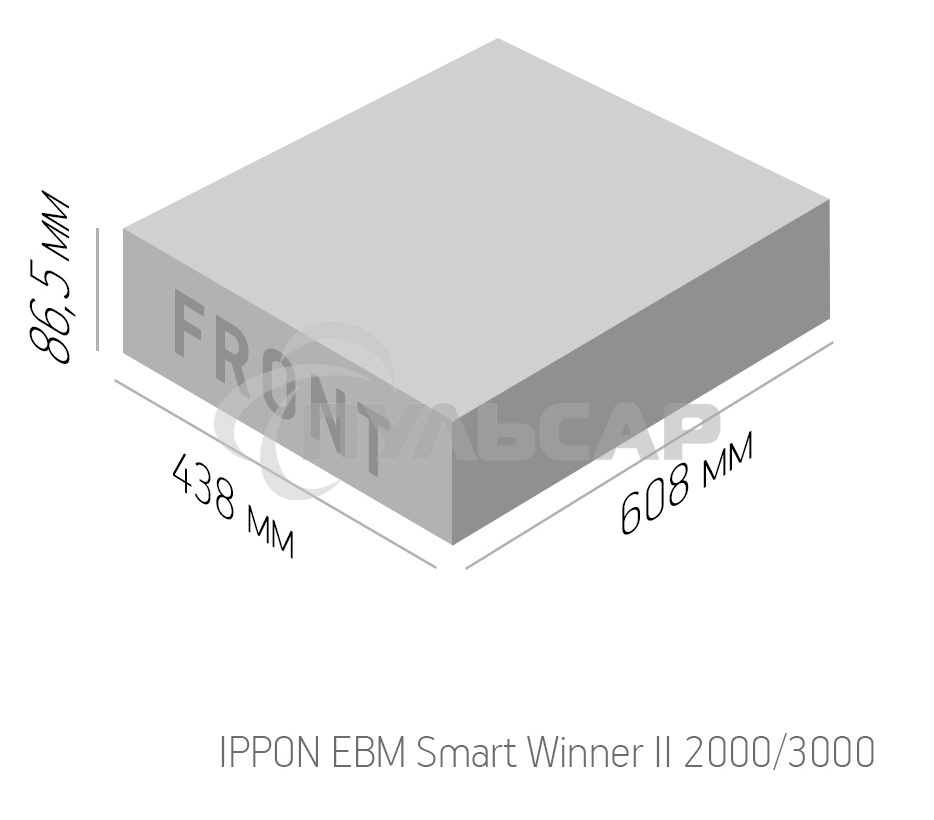 Батарея для Ippon Smart Winner II 2000/3000 BP 72В 14А·ч