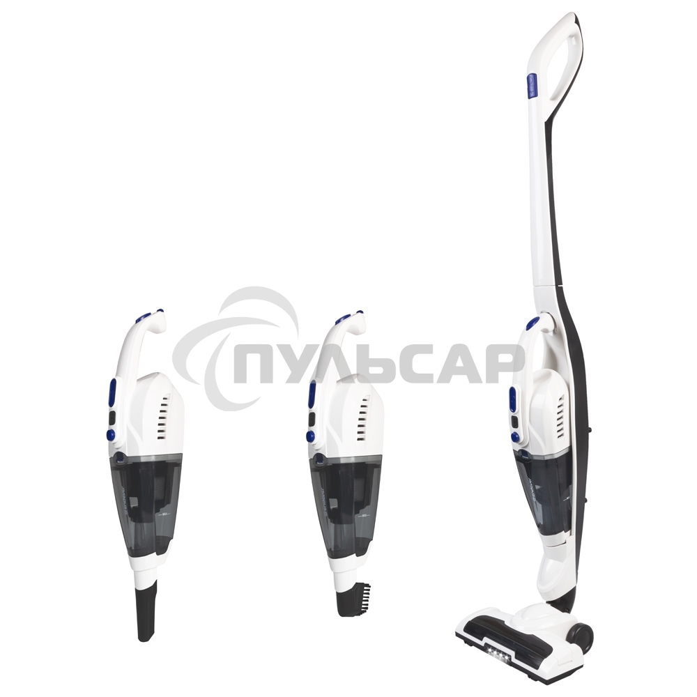Пылесос вертикальный циклонного типа аккумуляторный Endever SkyClean VC-300, бело-черный, 4 шт,уп