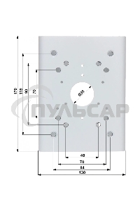Кронштейн для крепления на столб видеокамер серий HFWxxS, HFWxxR-Z/VF,SD60/6AE/6AL, SD59/50/40, SD6C, SD42, SD29 Кронштейн для крепления на столб видеокамер серий HFWxxS, HFWxxR-Z/VF,SD60/6AE/6AL, SD59/50/40, SD6C, SD42, SD29