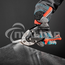 Ножницы по металлу Matrix, 250 мм, правые, обрезиненные рукоятки