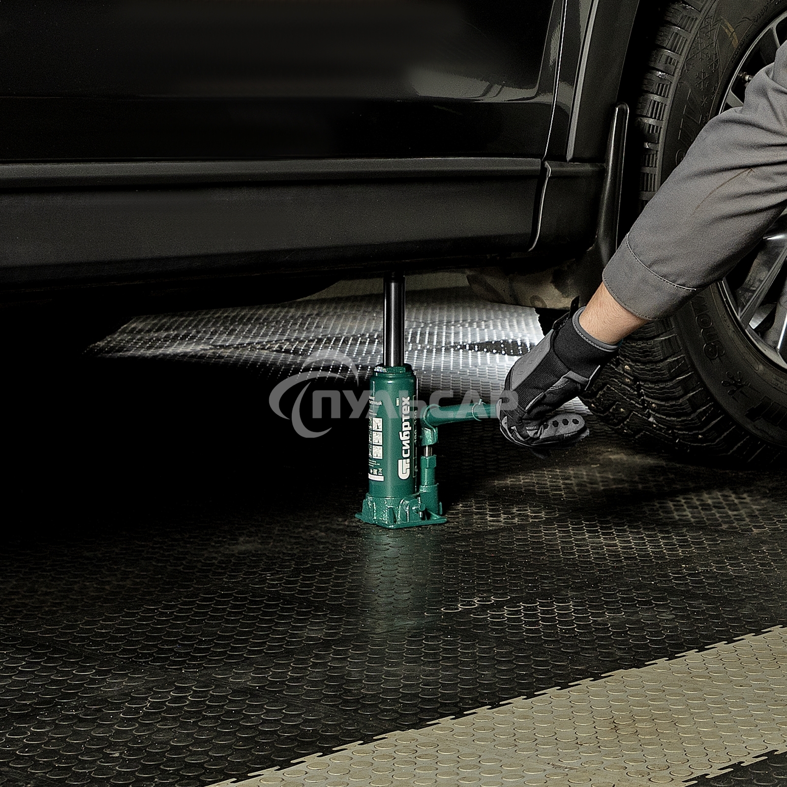 Домкрат гидравлический Сибртех бутылочный, 3т, 180-320мм