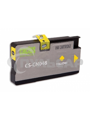 Картридж струйный Cactus CS-CN048 №951XL желтый (26 мл) для HP OfficeJet 251dw Pro, 276dw Pro, 8100 Pro, 8100e, 8600 Pro (N911a), 8600 Pro Plus (N911g), 8610 Pro (A7F64A), 8615 Pro, 8616 Pro, 8620 Pro