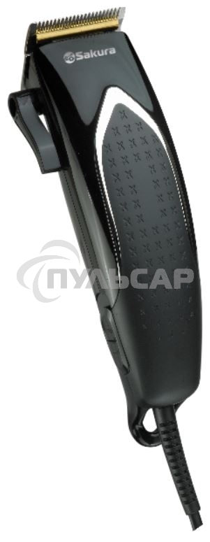 Машинка для стрижки Sakura SA-5110BK Premium титан 4гребня сетев