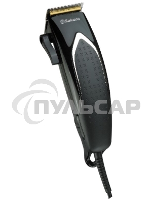 Машинка для стрижки Sakura SA-5110BK Premium титан 4гребня сетев