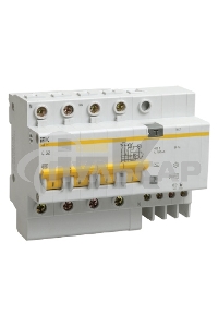 Выключатель автоматический дифференциального тока Iek MAD10-4-040-C-300 АД14 4Р 40А 300мА ИЭК