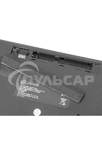 Комплект клавиатура + мышь Оклик 300M клав:серый мышь:серый/черный USB беспроводная slim