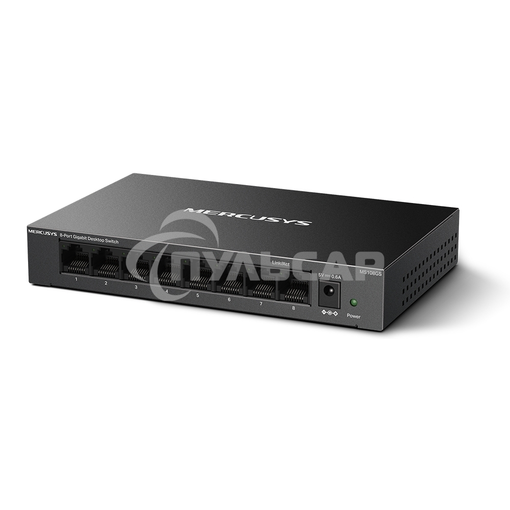 Настольный коммутатор Mercusys MS108GS с 8 гигабитными портами
