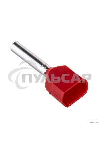 Наконечник-гильза изол. НГИ2 1.5-12 кр. (уп.100шт) ИЭК UTE10-D2-6-100