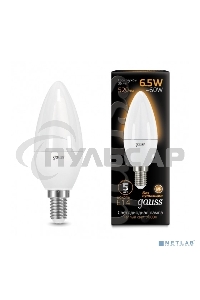 Лампа светодиодная Gauss 103101107LED Candle E14 6.5W 2700К
