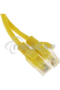 Патч-корд UTP Cablexpert кат.5e, 1м, литой, многожильный (желтый)