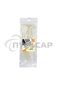 Хомут-стяжка кабельная нейлоновая PROconnect 250 x3,6 мм, белая, упаковка 100 шт.