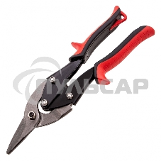 Ножницы по металлу Matrix, 250 мм, левые, обрезиненные рукоятки