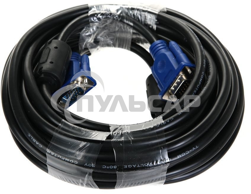 Кабель соединительный SVGA (15M/M) 10m 2 фильтра TV-COM <QCG120H-10M> Кабель соединительный SVGA (15M/M) 10m 2 фильтра TV-COM <QCG120H-10M>