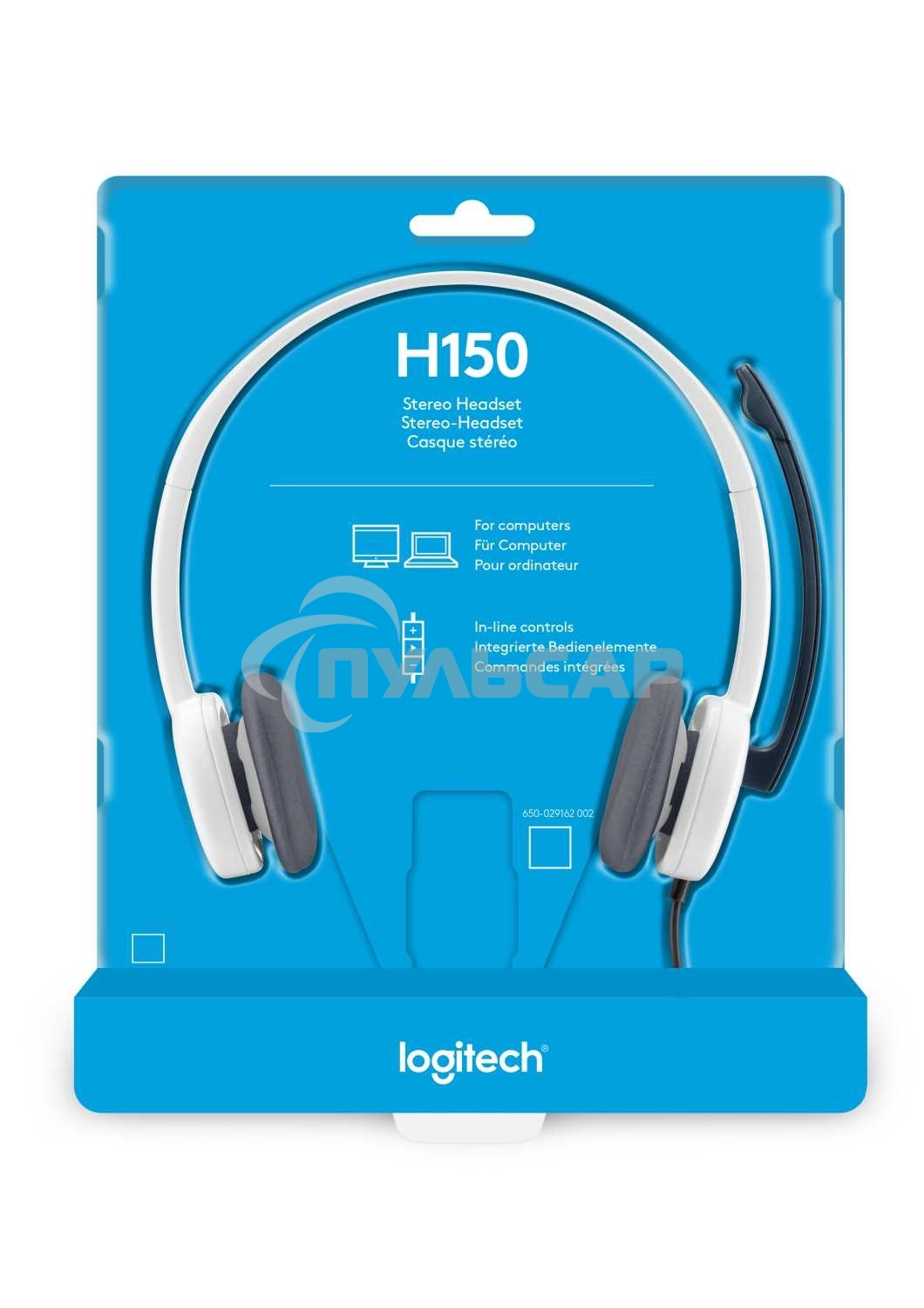 Наушники с микрофоном Logitech H150 белый накладные оголовье (981-000350)