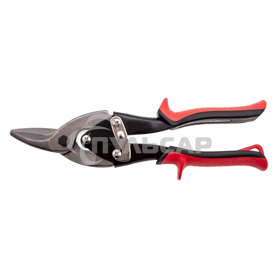 Ножницы по металлу Matrix, 250 мм, левые, обрезиненные рукоятки