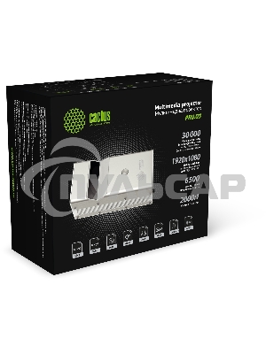 Проектор Cactus CS-PRU.03B.WUXGA-A DLP 6500Lm (1920x1080) 2000:1 ресурс лампы:30000часов 1xUSB typeA 1xHDMI 1.5кг