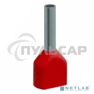 Наконечник-гильза изол. НГИ2 1.5-12 кр. (уп.100шт) ИЭК UTE10-D2-6-100