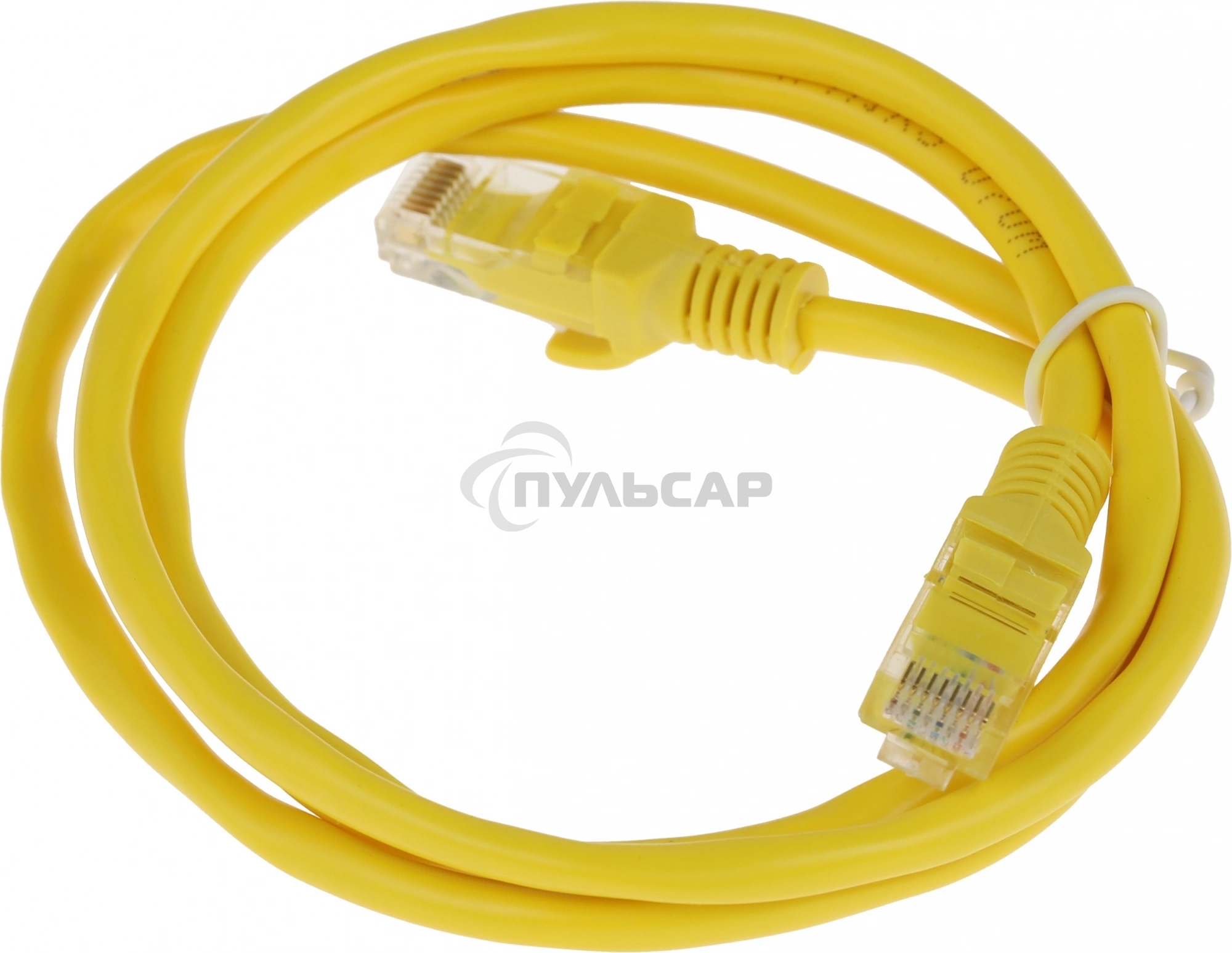 Патч-корд UTP Cablexpert кат.5e, 1м, литой, многожильный (желтый)