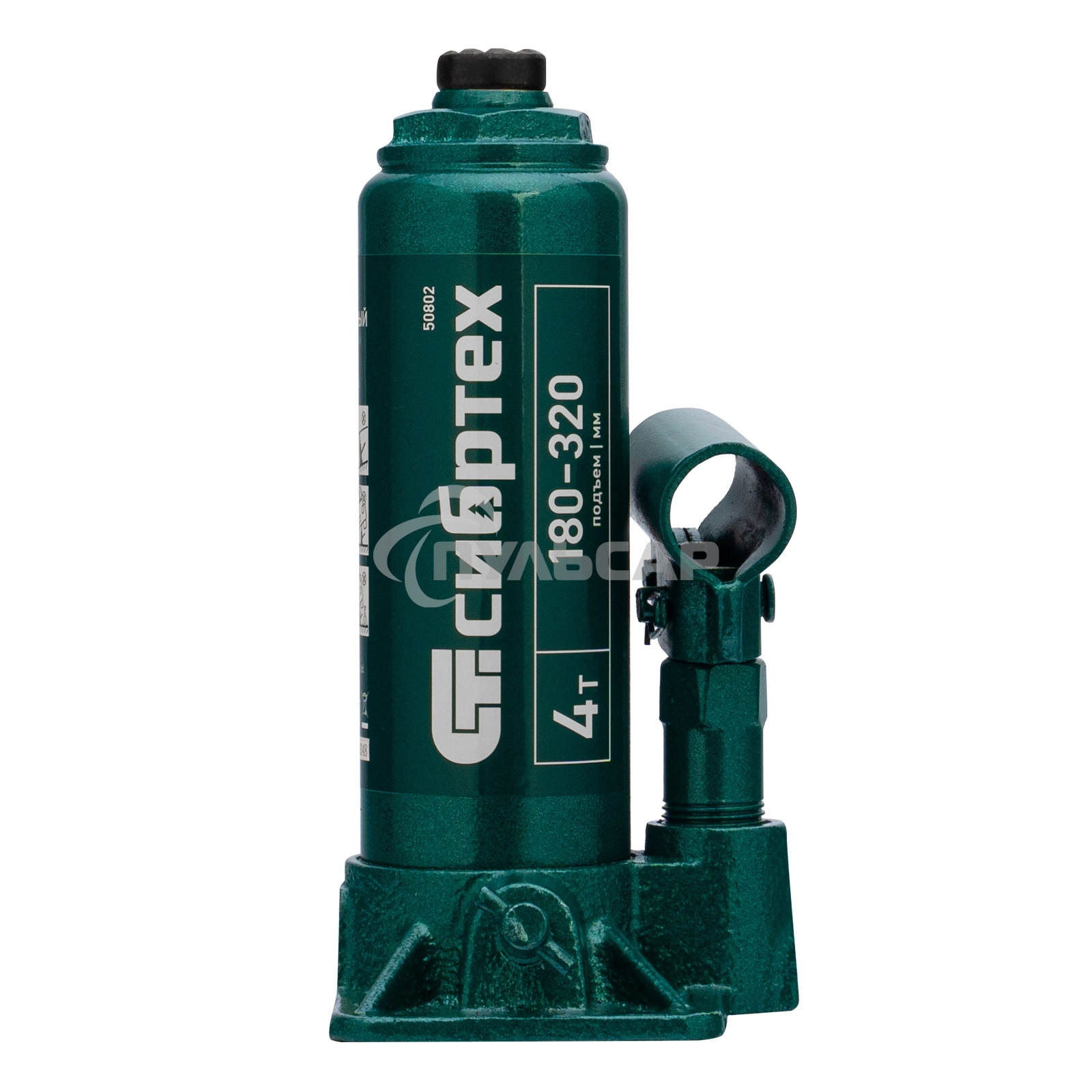 Домкрат гидравлический Сибртех бутылочный, 4т, 180-320мм