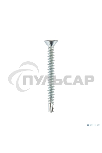 Саморез оконный KRANZ сверло, 3.9х38, белый цинк, короб (500 шт./уп.)