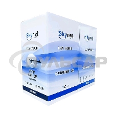 Кабель SkyNet Premium UTP indoor 2x2x0,51, медный, FLUKE TEST, кат.5e, однож., 305 м, box, серый