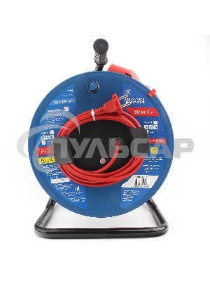 Силовой удлинитель на катушке Power Cube PC20203, 10 А/2,2 кВт, 50 м, 1 розетка б/з